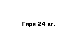 Гиря 24 кг.